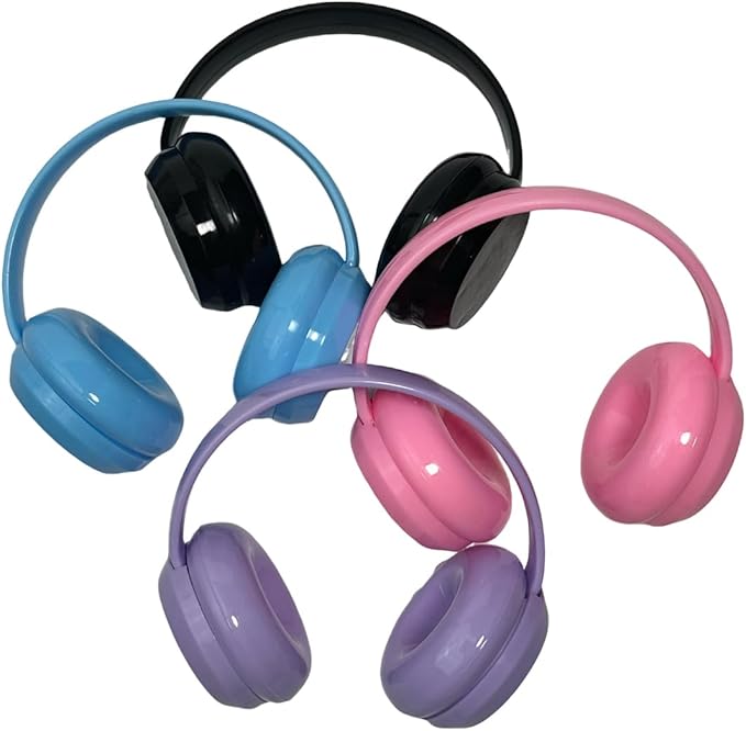 3pcs Doll Accessories Set for 17cm Lububu Doll Included Headphones, Canvas Shoes and Mini Gradient-Lens Glasses, Trendy Dress Up Accessories for 6.7 Inches 1st/2nd/3rd Gen (Headphone Set - Blue)
