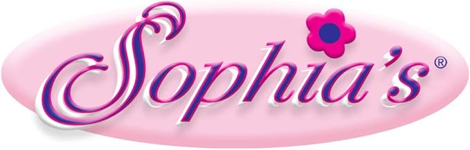 Sophia's Set of 3 Dress Up Fun Long Curly Colorful Ombre Rainbow Clip-in Hair Extensions for 18” Dolls, Aqua/Orange/Lavender