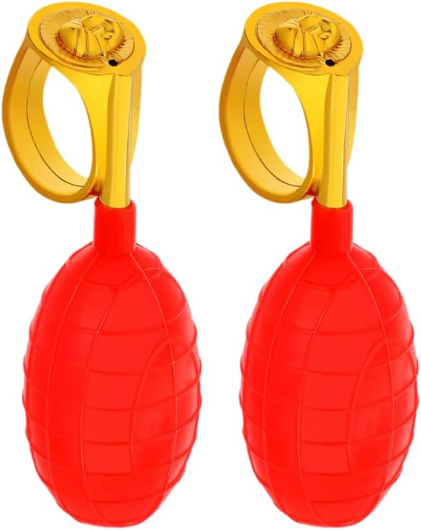2Pcs Water Squirting Ring Prank Supplies Easy Activation Fun Accessories for April Fool's Day Party Humorous Water Play for Adults