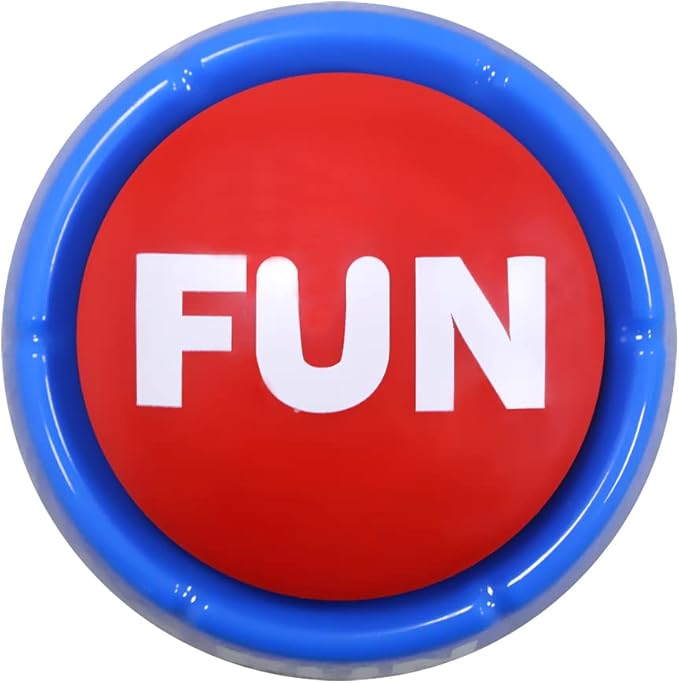Talkie Toys Products Fun Button - Features Hilarious Fun Phrases – Talking Button for Stress Relief, Funny Gifts and More