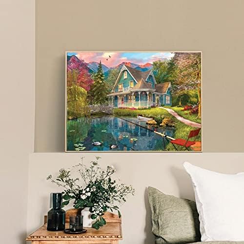 500 Piece Puzzles for Adults Mountain Villa 20.5 x 15 Inch 500 Piece Jigsaw Puzzles for Adults Puzzles 500 Pieces for Adults Educational Challenge Puzlle