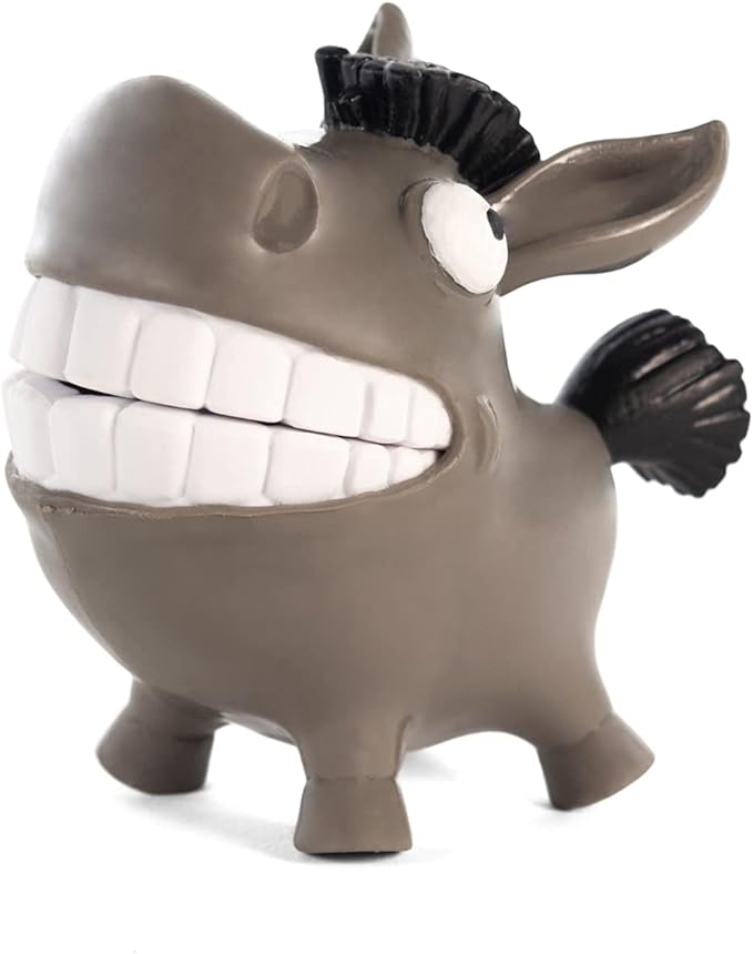 Hog Wild Scream-O Screaming Donkey Toy - Squeeze Donkey's Cheeks and It Makes a Hilarious Screaming Sound - Batteries Included - Funny Desk Toy, Prank, Novelty, Gag Gift for Kids, Adults, Easter