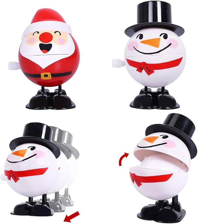 Max Fun 18pcs Christmas Stocking Stuffers Wind Up Toys Assortment for Party Favors & Goody Bag Fillers