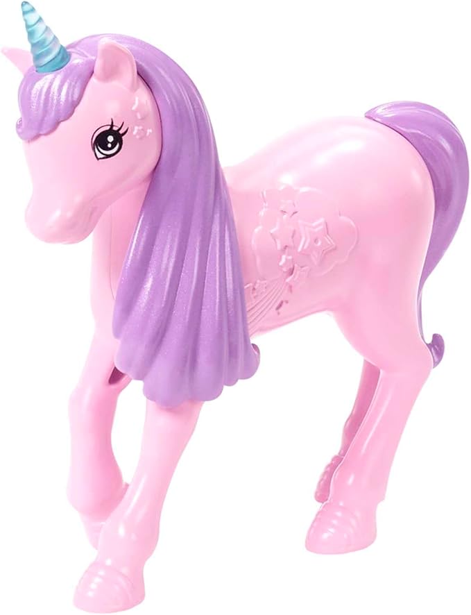 Barbie Dreamtopia Doll with Clothes & Accessories, Fairytale Dress-Up Set with Mermaid Tail, Baby Unicorn, Dragon Pet & More