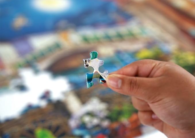 Springbok's Evening Cafe in Venice 1000 Piece Puzzle for Adults- Wonderful Travel Themed Puzzle to Challenge You