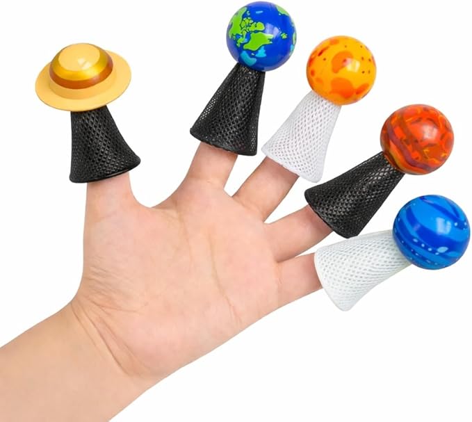Liberty Imports Planet Pop Jumpers for Kids, 20 Pack Light-Up Solar System Popper Toys with Stars & Planets, Press and Pop Jumping Launchers, Outer Space Themed Party Favors Bulk Supplies