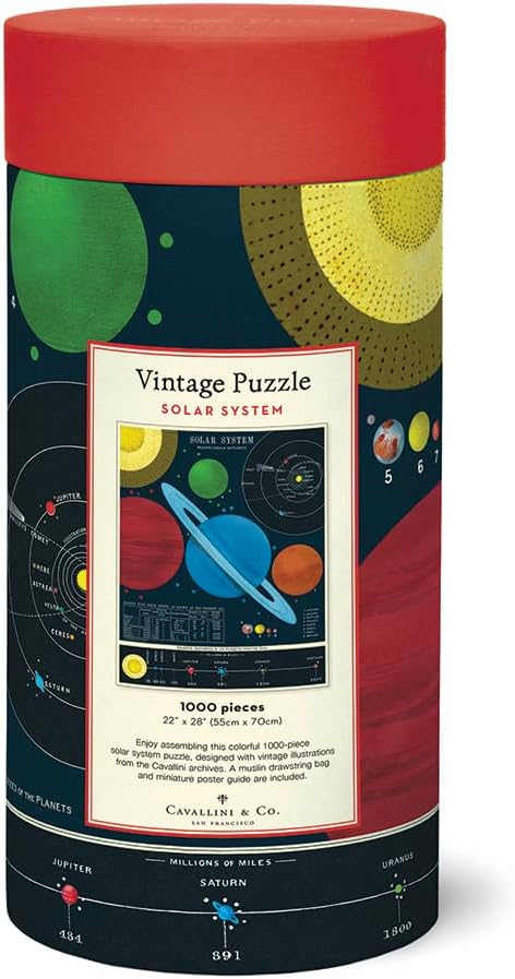 Cavallini & Co. Solar System Puzzle- 1000 Pieces