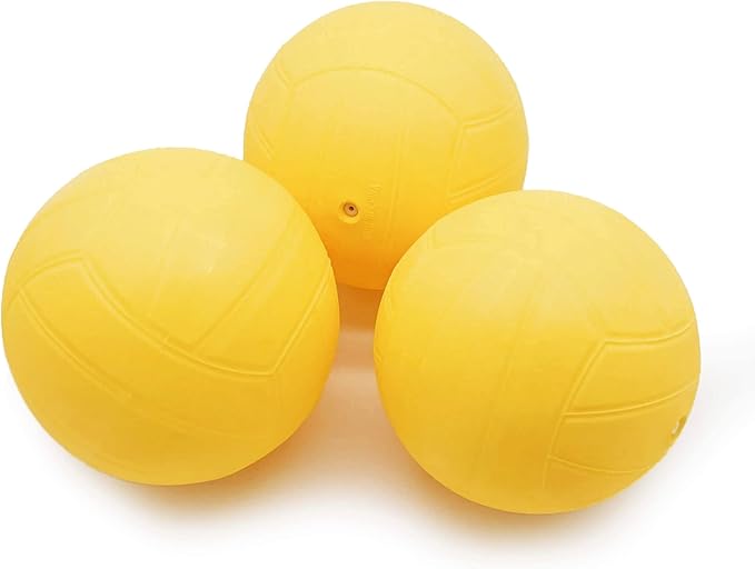 Spike Replacement Balls with Pump, Roundnet Game Extra Balls, Mini Volleyball Water Polo Ball, for The Backyard Beach Park Swimming Pool
