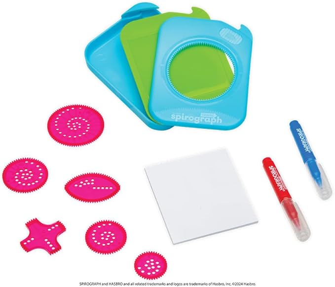 Spirograph Travel – Arts and Crafts, Travel Toys, Kids Toys, Art, Craft Supplies, Drawing Kit, Toddler Activities, Unleash Your Child Inner Artist, Ages 5+