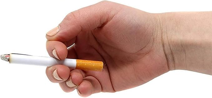 Dzrige 3.25" Fake Cigarettes Prop Fake Puff Cigarettes, Durable/Realistic, Ideal for Halloween Costume, Themed Parties, Theatrical Performances, Fun Gag Gift, Novelty Toy (Pack of 2)