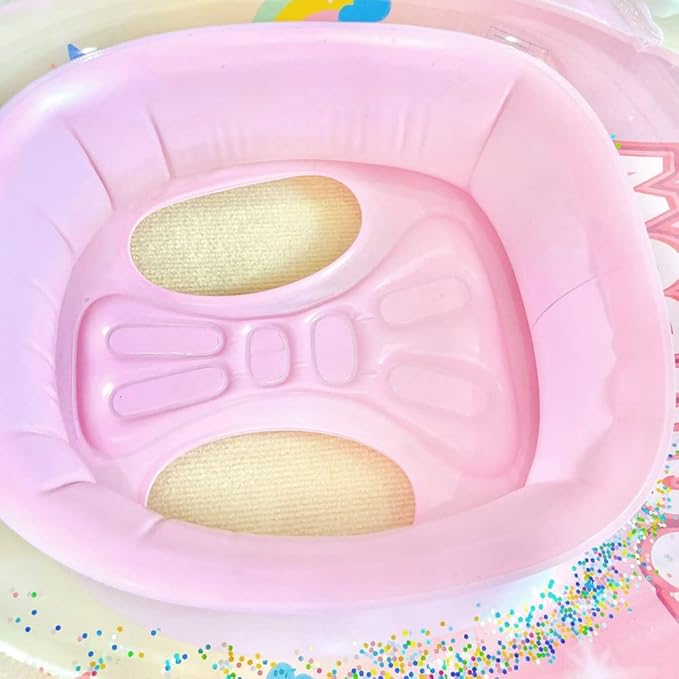 New Baby Swimming Pool Floats for Toddler Kids 8-48 Months Under 44lb, Inflatable Swim Ring Water Raft with Seat for Summer Beach Outdoor Children Infant Bath Toys