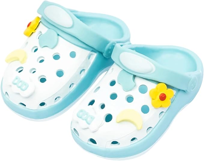Doll Shoes, Premium Fashion Shoes for 17 Cm Doll Accessories, Doll Dress Up Decoration Accessories Wings (Pale Blue