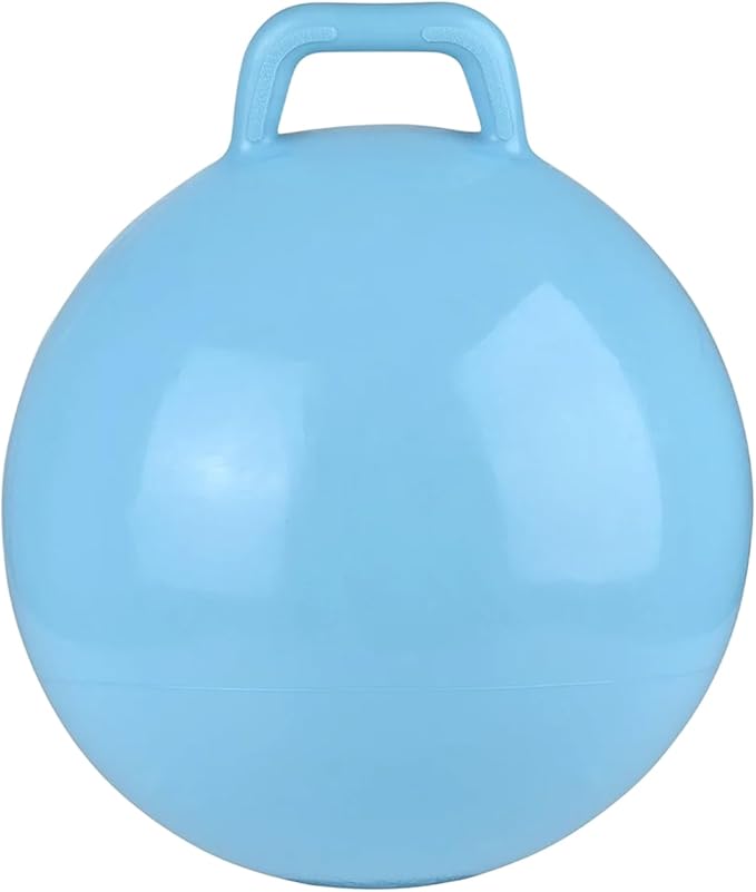 Blue Hopper Ball - 18" (1 Pc.) - Thick Vinyl Jumping Ball with Handle - Perfect for Indoor and Outdoor Active Play