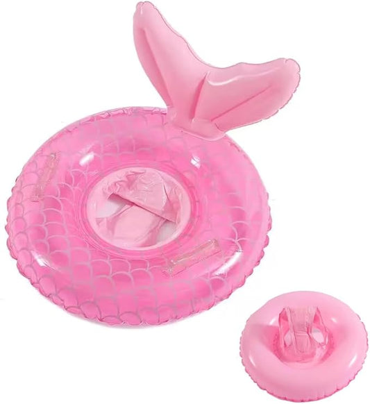 New Baby Swimming Pool Floats for Toddler Kids 8-48 Months Under 44lb, Inflatable Swim Ring Water Raft with Seat for Summer Beach Outdoor Children Infant Bath Toys