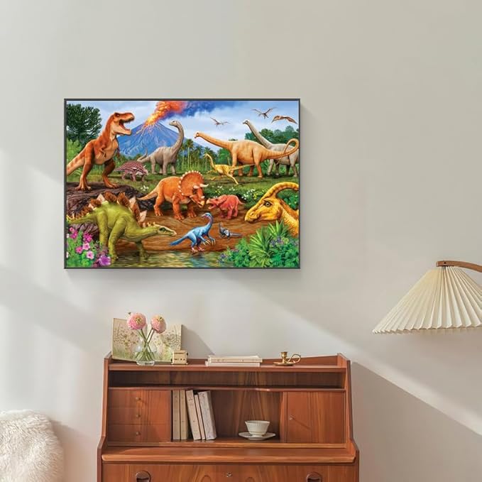 500 Piece Puzzles for Adults Jurassic 20.5 x 15 Inch 500 Piece Jigsaw Puzzles for Adults Dinosaurs Puzzles 500 Pieces for Adults Educational Challenge Puzzle