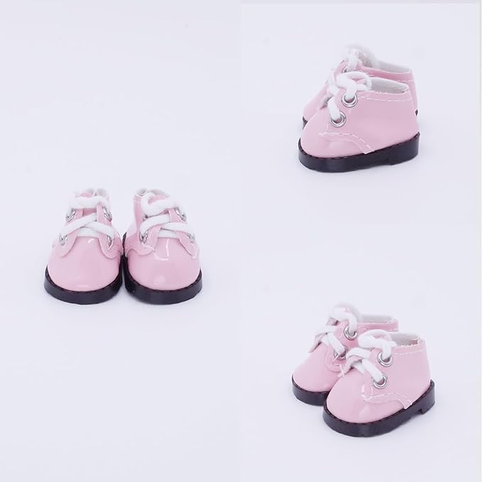 Etistta 17cm Doll Shoes for 17cm Doll Boots, 6.7 inch Doll Shoes Accessories (6 Pack A)