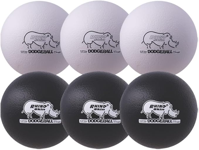 Champion Sports® Rhino Skin® Low Bounce Dodgeball Sets & Singles for Playground, PE, Backyard & League Games – Team Sports Equipment for Youth & Adults