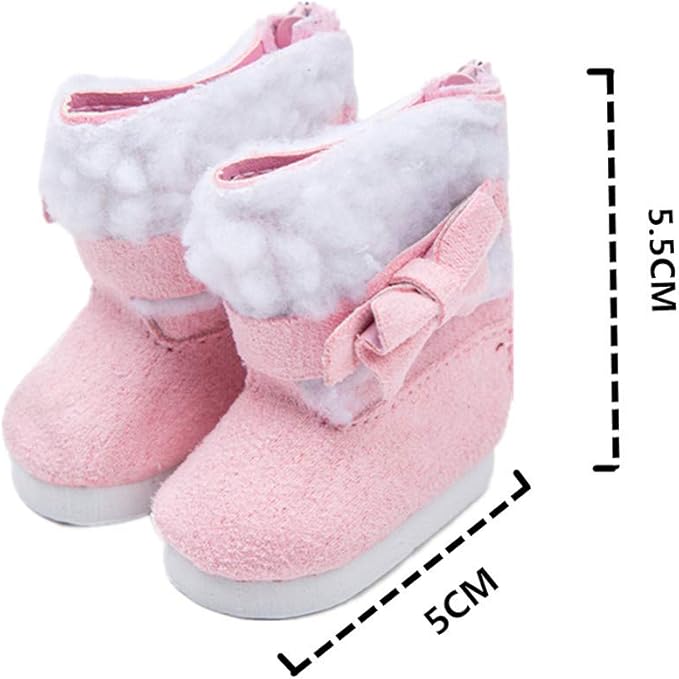 6 Pairs Doll Shoes Fits 14.5 Inch Doll American Wellie Wishers Dolls 100% Get Boots Doll Accessories