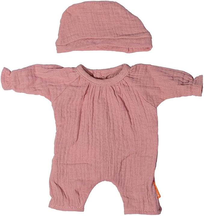 Miniland Clothes for 12 5/8 inches Doll | Clothing Accessory for Dolls | Pajama with Hat (Pink)