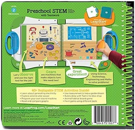 LeapFrog LeapStart Pre-Kindergarten Activity Book: Pre-K STEM (Science, Technology, Engineering, Math) and Teamwork (Requires LeapStart System)