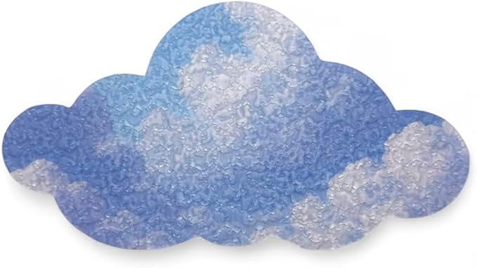 The Clearly Impossible Puzzle 100, 200, 500, 1000 Pieces Hard Puzzle for Adults Cool Difficult Clear Brain Teaser - Difficult Funny for Adults (Cloud Edition)