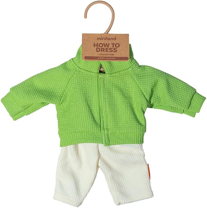 Miniland - Clothes for 12 5/8 inches Doll, Clothing Accessory for Dolls, Mid-Season Jacket and Pants