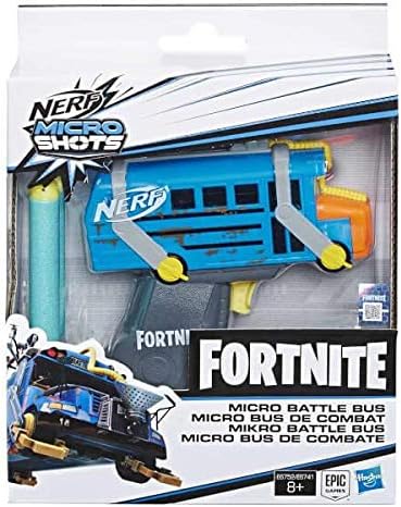 Nerf MicroShots Fortnite Rainbow Smash - Mini Dart-Firing Blaster and 2 Official Elite Darts - for Youth, Teens, Adults