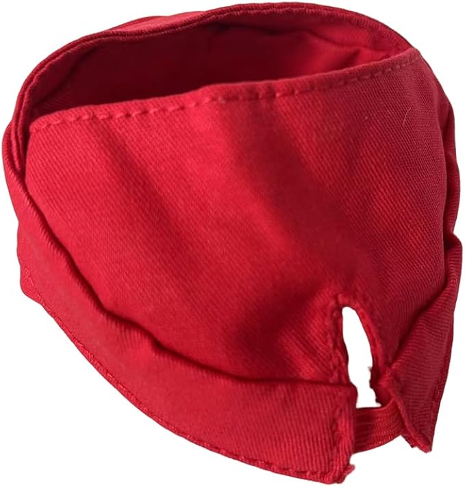for Labubu Doll Accessories Set, 4 Colors Options Camouflage Bucket Hat and Black Sunglasses Frame(no Lenses) Casual Cap (Red)