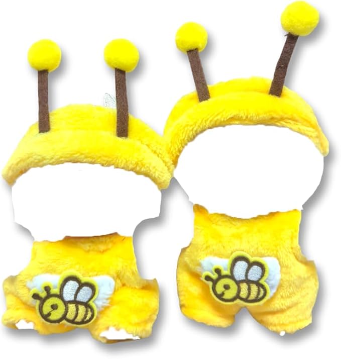 17cm Doll Clothes,Little bee Jumpsuit Outfit for 17cm Doll,Clothes Set for 17cm Doll Dress Up,Accessories for 17cm Doll(Style Q)
