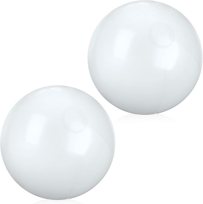 2 Pcs Inflatable Beach Ball 20 inch Swimming Pool Balls Summer Outdoor