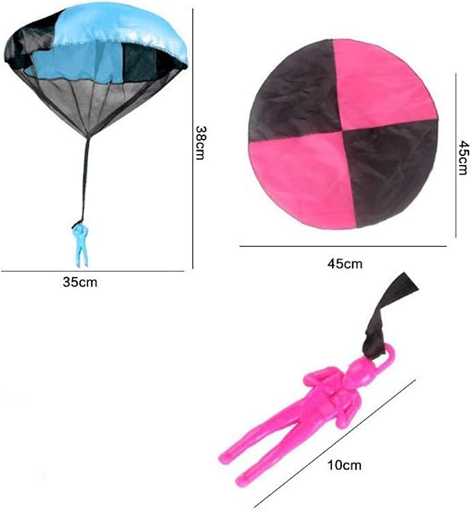 Parachute Tangle-Free Throwing Parachute Outdoor Flying,No Assembly Required Stocking Stuffers Party Favors,Classroom Prize,Birthday Gift,Novelty and Gag