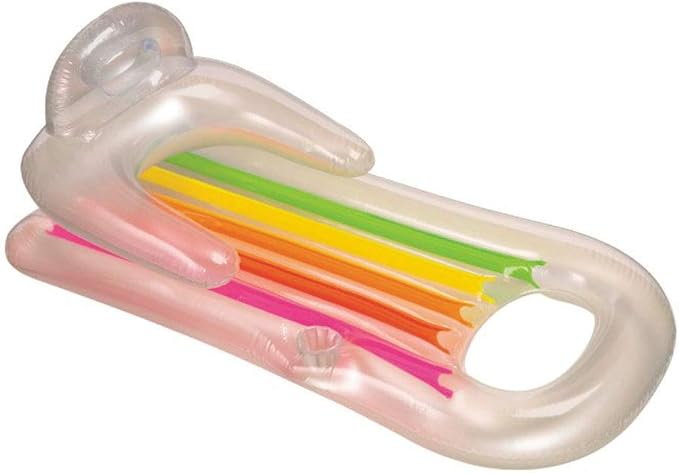 Intex King Kool 58802EP Inflatable Lounging Swimming Pool Float, Multi-Colored