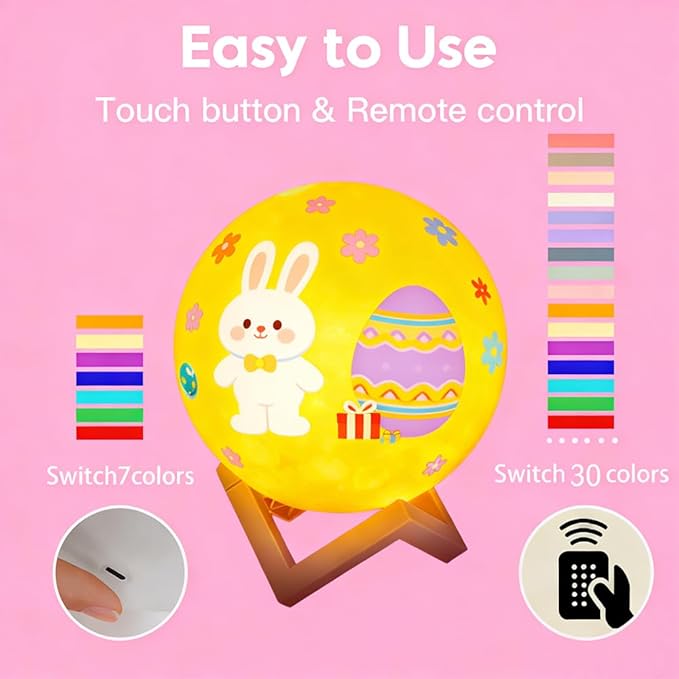 HOLA Paint Your Own Moon Lamp Kit, 2025 Updated USB Rechargeable, DIY Arts Supplies and Crafts Kit, Gifts for Kids Girls Boys Teens, Ages 6 7 8 9 10 11 12 13 14 15 16 Year Old Birthday