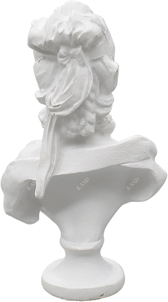 iLAND 1/12 Scale Accessories Mini Victorian Dollhouse Décor Resin Statue Marie Antoinette Queen for Vintage Miniature Doll House Accessories and Furniture Exquisite