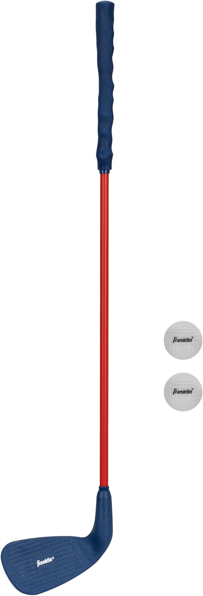 Franklin Sports Kids Toy Golf Club Set - 28" Youth Plastic Golf Club with Oversized Club Head + (2) Indoor Foam Golf Balls - Perfect for Backyard, Outdoor + Indoor Play + Practice - Kids Ages 3 and Up