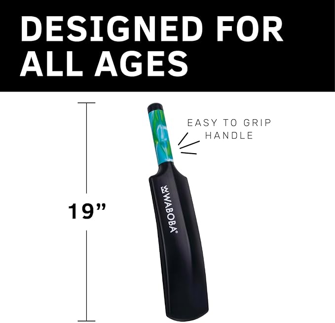 Waboba Mini Cracket Set - Mini Cracket Bat with Mini Moon Ball for Water Baseball