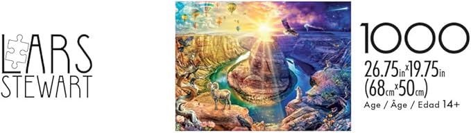 Buffalo Games - Lars Stewart - Horseshoe Bend - 1000 Piece Jigsaw Puzzle for Adults - Challenging Puzzle Perfect for Game Nights - Finished Size is 26.75 x 19.75