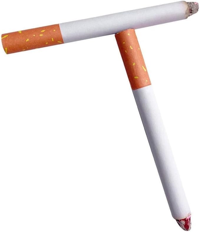 Dzrige 3.25" Fake Cigarettes Prop Fake Puff Cigarettes, Durable/Realistic, Ideal for Halloween Costume, Themed Parties, Theatrical Performances, Fun Gag Gift, Novelty Toy (Pack of 2)