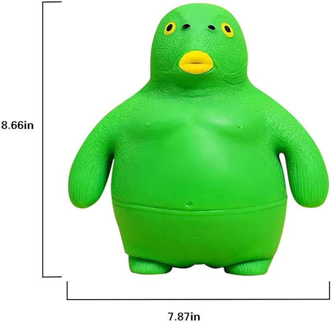 Squishy Sand Toys, Green Head Fish Toys, Stretch Stress Relief Toy, Novelty TikTok Squeeze Toys, Funny Memory Sand Sensory Stress Toy for Anxiety Women Men Kids (Big)