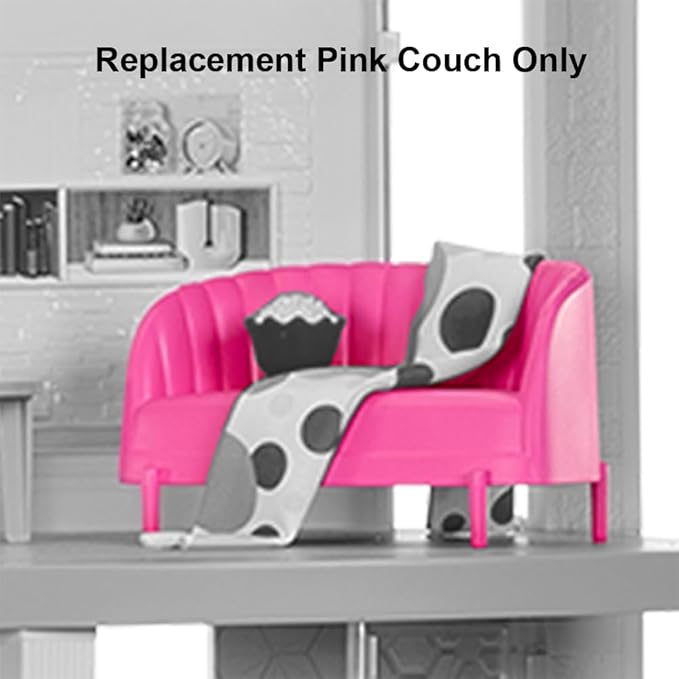 Replacement Part for Barbie Doll Dreamhouse Doll House Playset HMX10 - Replacement Pink Couch