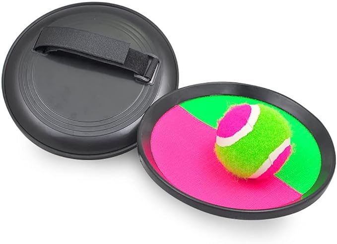 Magic Ball Toss Catching Game Kids Play Set Magic Ball Toss Mitt Paddle Pack (4 Pack)