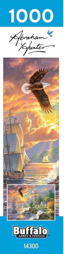 Buffalo Games - Abraham Hunter - Seaside Light - 1000 Piece Jigsaw Puzzle for Adults - Challenging Puzzle Perfect for Game Nights - Finished Size is 26.75 x 19.75