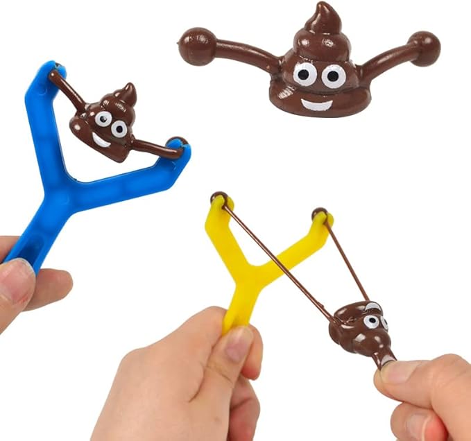 12Pcs Finger Slingshot Novelty Toys, Halloween & School Party Funny Gag Gifts