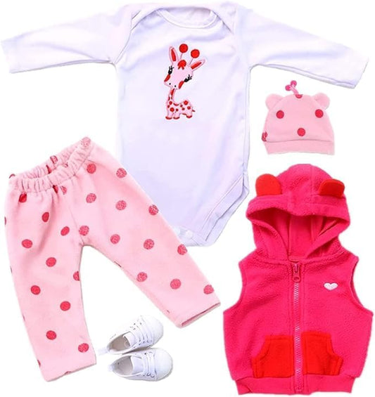 Reborn Baby Doll Clothes Reborn Dolls Clothes for 17-22 Inch Newborn Baby Doll Girl