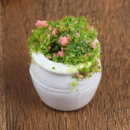 4 Pcs Dollhouse Plant Bonsai Doll House Mini Potted Plant Artificial Tiny Mini Flowerpot Miniature Hanging Potted Plant Miniature Dollhouse Kit for 1:12 Dollhouse Decor Mini Garden