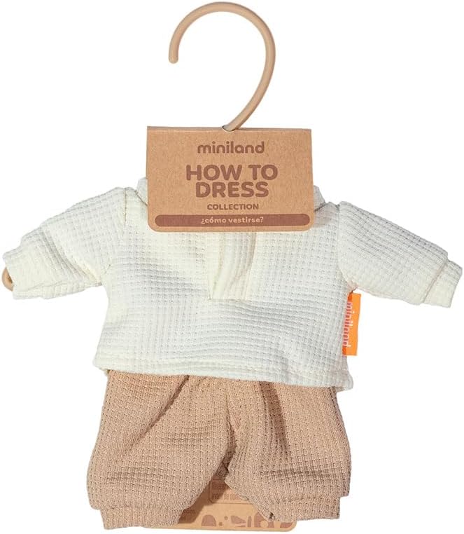 Miniland - Clothes for 8 1/4 inches Doll, Clothing Accessory for Dolls, Mid-Season T-Shirt and Pants