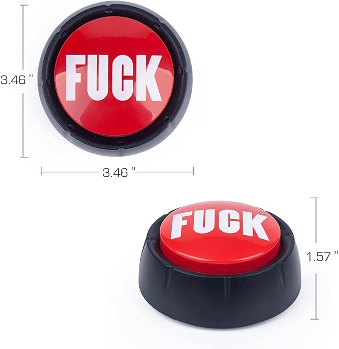 MyMealivos The Fuck Slammer Button, Gag Gift for Family, Friends and Co-Workers
