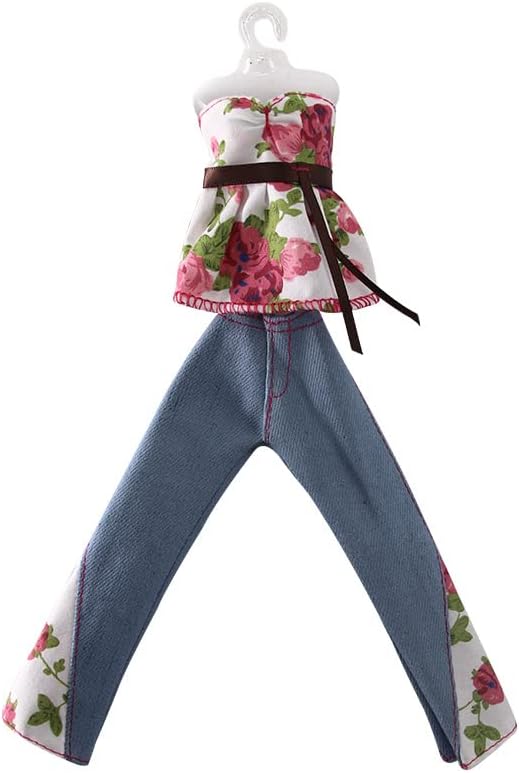 Doll Clothes, 5 Outfits Autumn Dresses Windbreaker Hat for 11.5 Inch Dolls Accessories Random Style