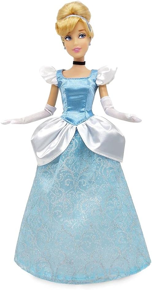Disney Store Official Princess Classic Doll (Cinderella), 11 Inches, Includes Brush with Molded Details, Fully Posable Toy in Classic Outfit - Disney Princess Toys