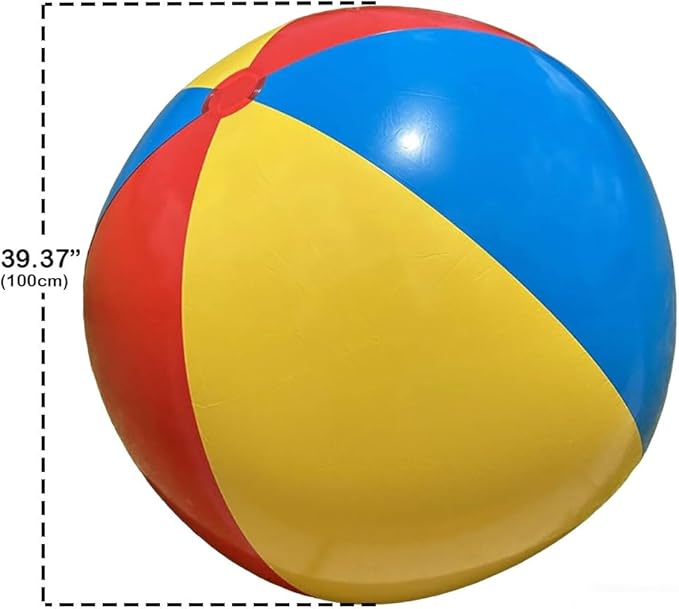 39"/59"/78" Giant Beach Balls, Inflatable Beach Ball, Beach Balls for Adults, for Summer Beach Parties, Music Festival and Festival Decorations